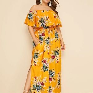 Plus Floral Dress